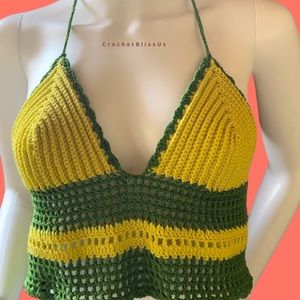 Handcrafted crochet crop top
